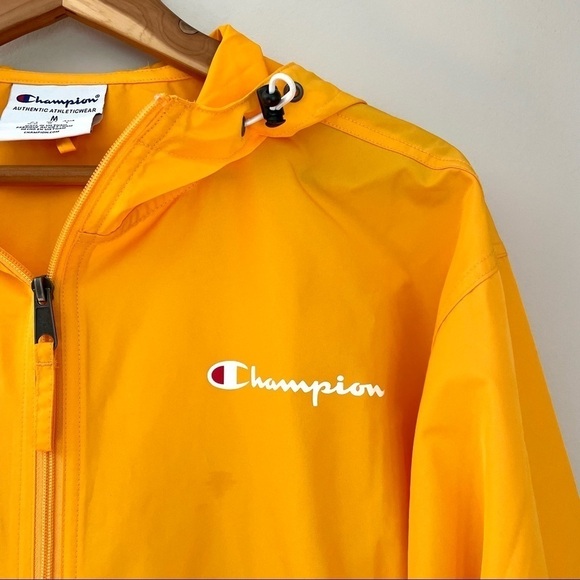 Champion Yellow Gold Windbreaker Lightweight Jacket Medium - Picture 4 of 12
